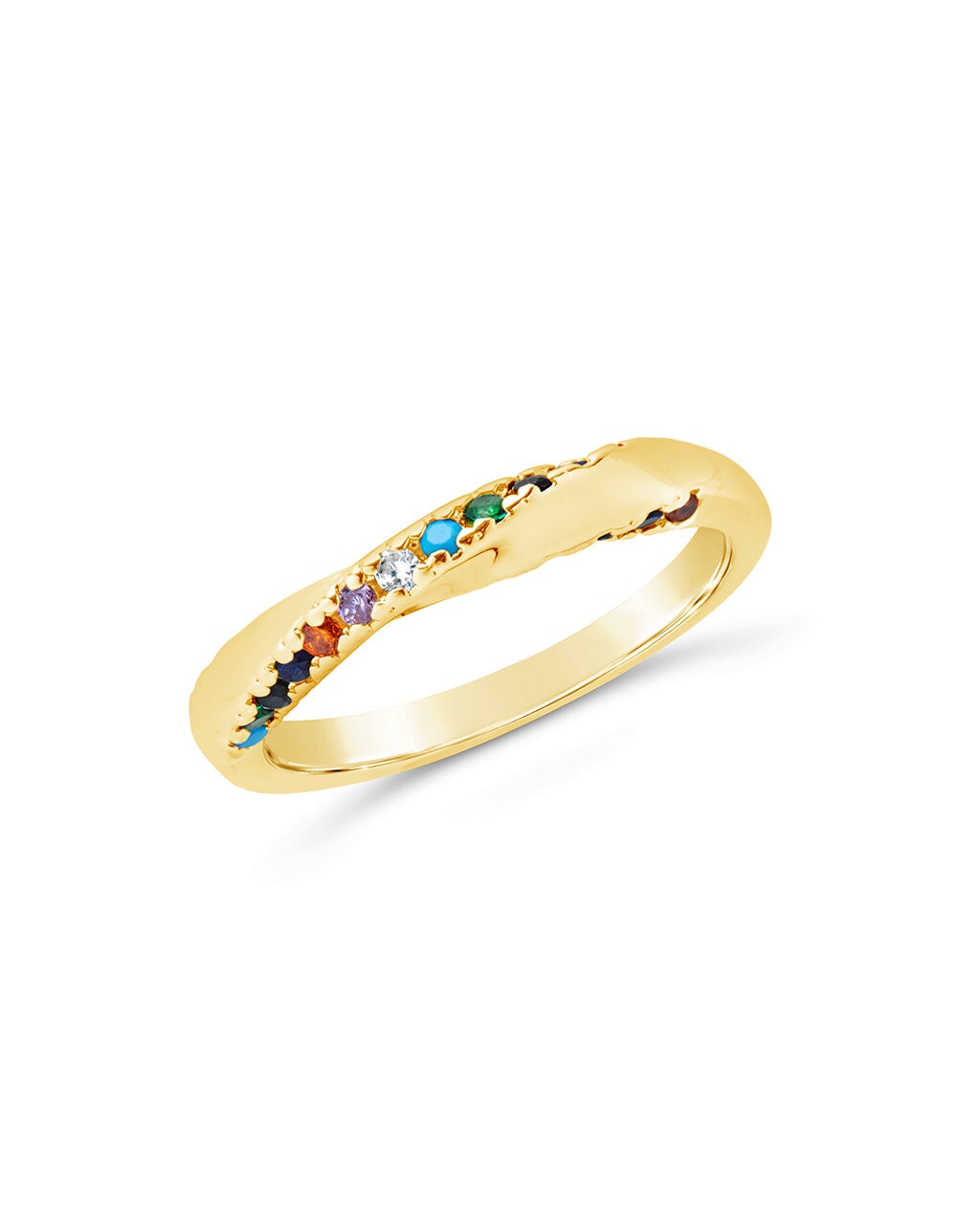 Senta Twist Ring Ring Sterling Forever Gold 6