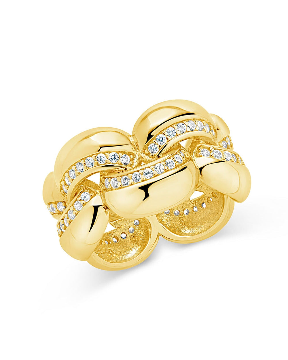 Regan Chain Ring Ring Sterling Forever Gold 6