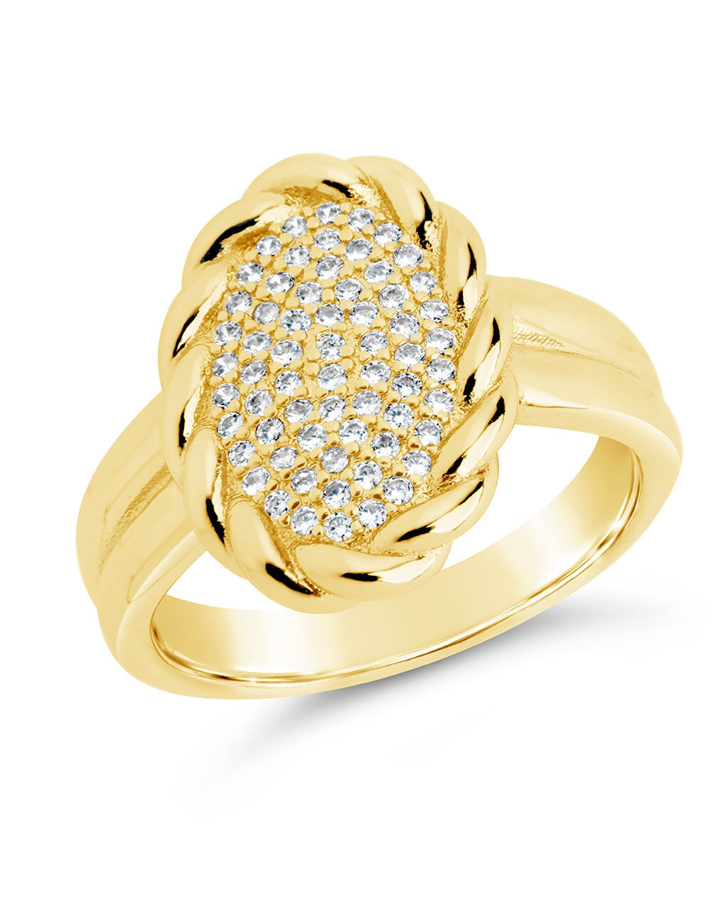 Galette Ring Ring Sterling Forever Gold 6 