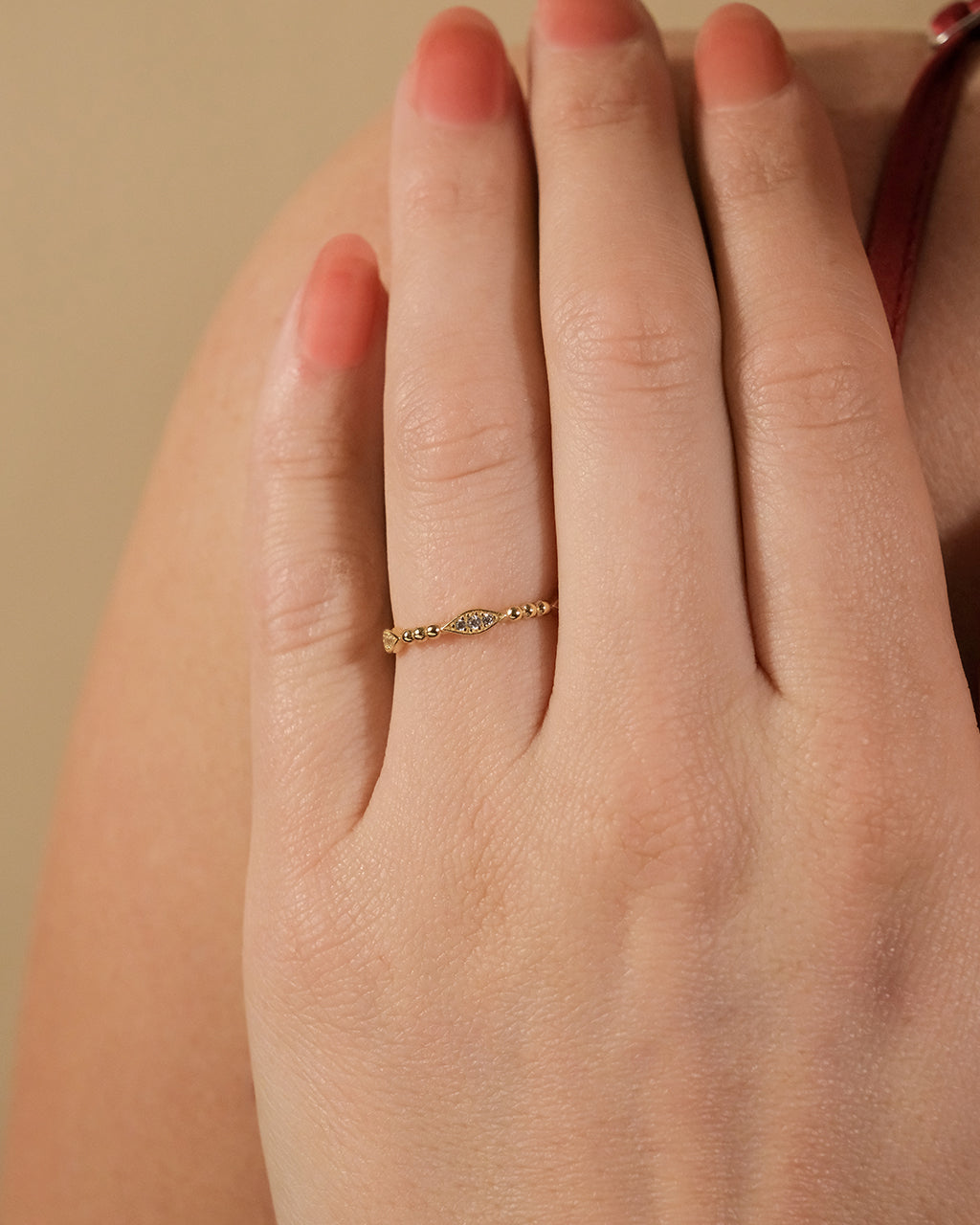 Sterling Silver Lydia CZ Bubble Ring