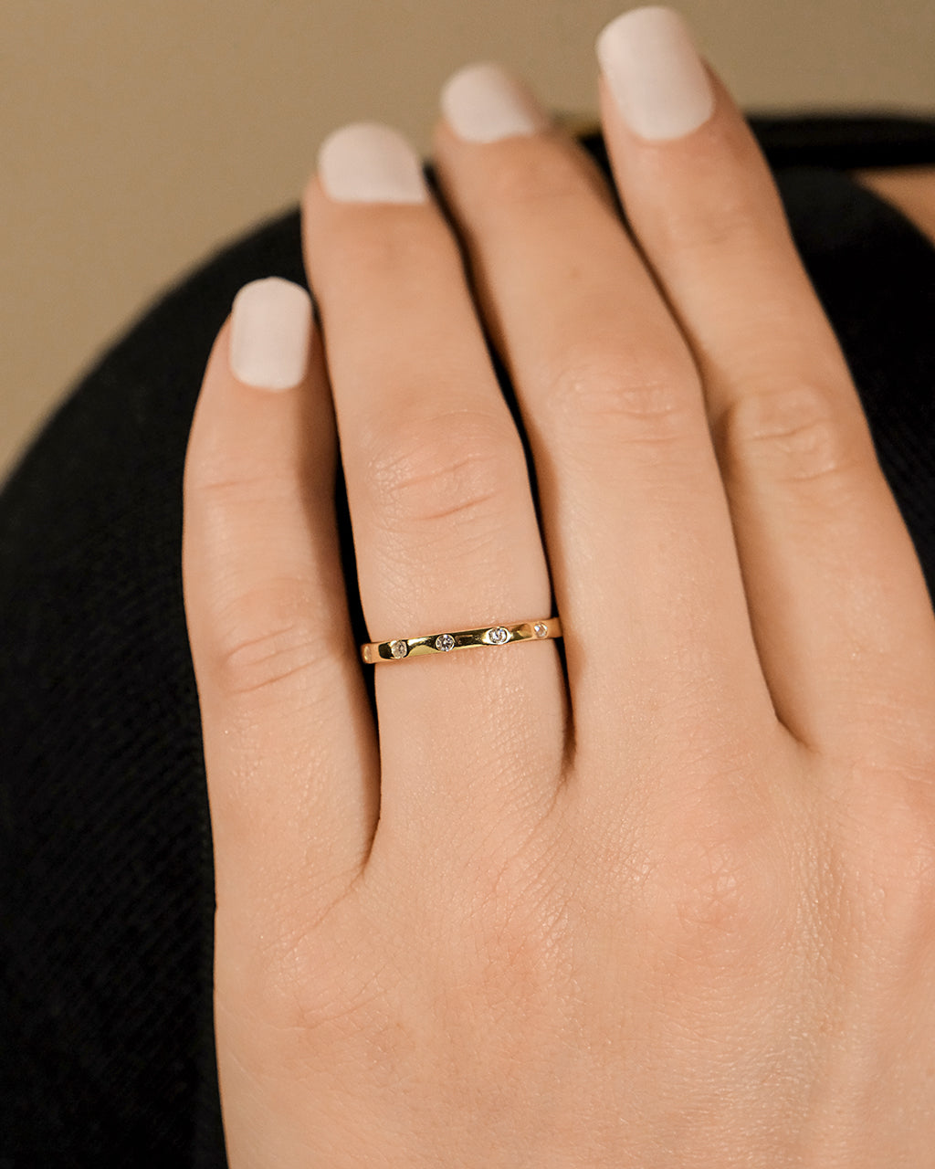 Sterling Silver Mindy CZ Studded Ring