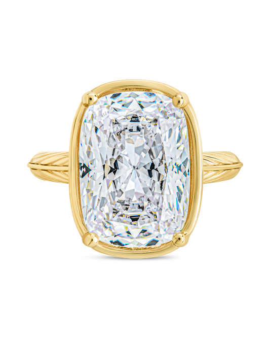 Sterling Silver Elongated Cushion Cocktail Ring