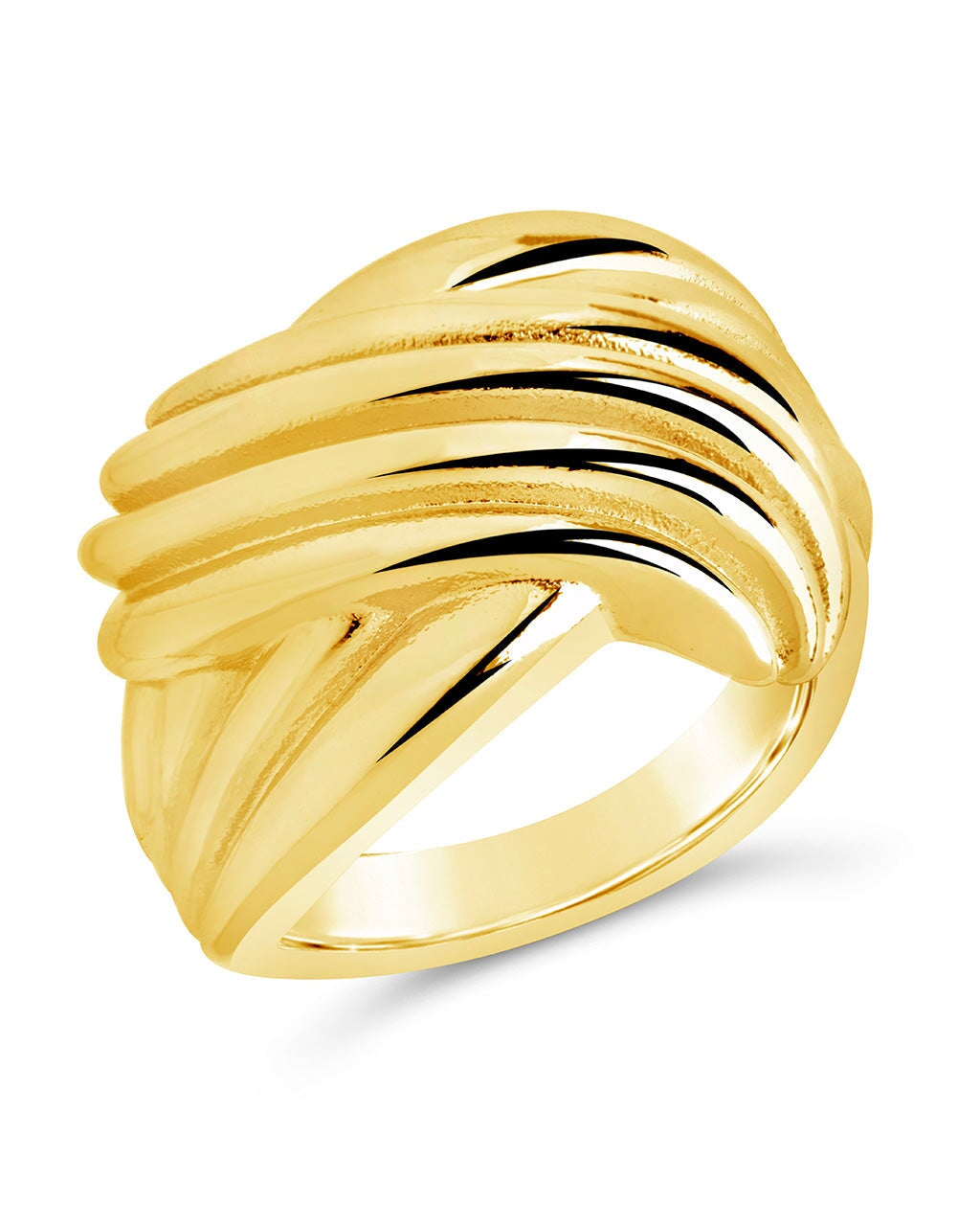 Plié Ring Ring Sterling Forever Gold 6 