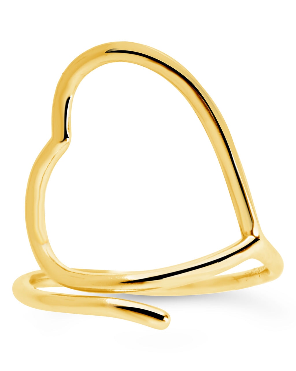 Amira Heart Open Band Ring Ring Sterling Forever
