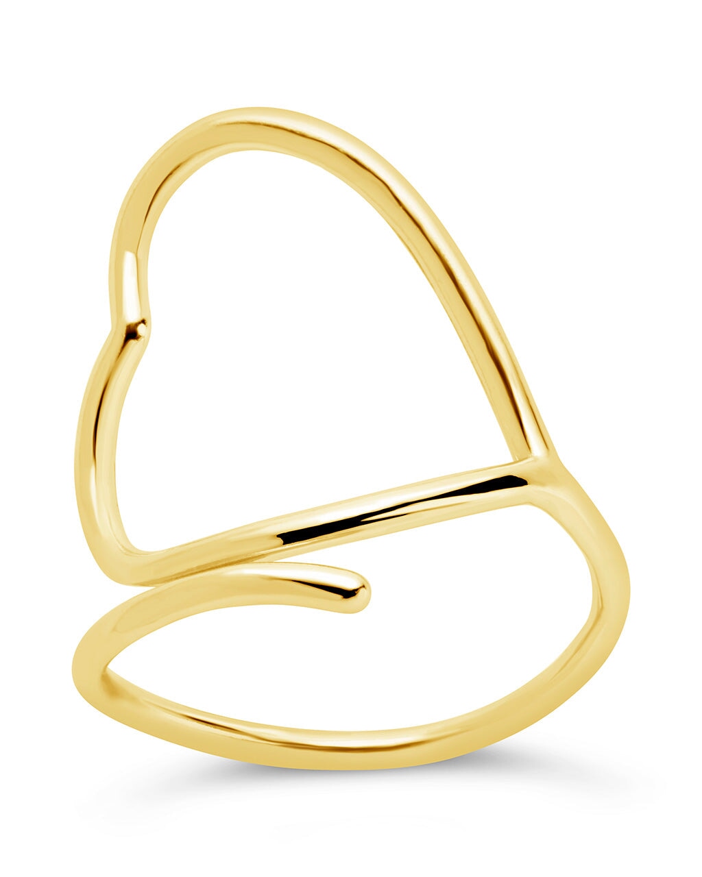 Amira Heart Open Band Ring Ring Sterling Forever