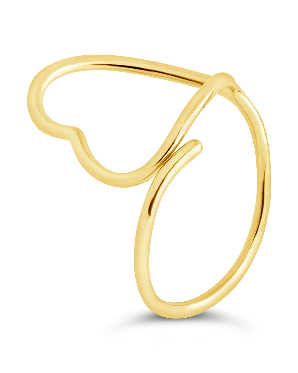 Amira Heart Open Band Ring Ring Sterling Forever