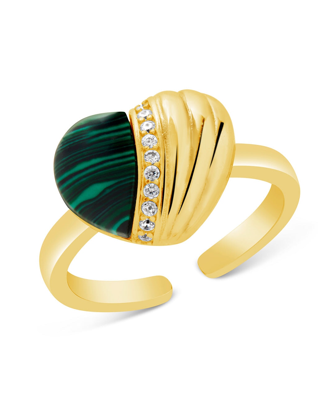 Hollis Heart Ring Ring Sterling Forever Gold 6