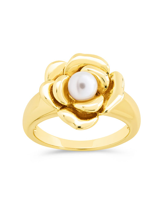 Rosa Pearl Flower Ring