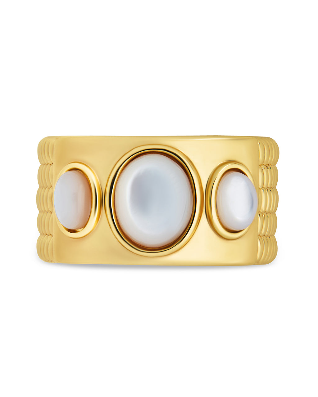 Galina Triple Moonstone Ring