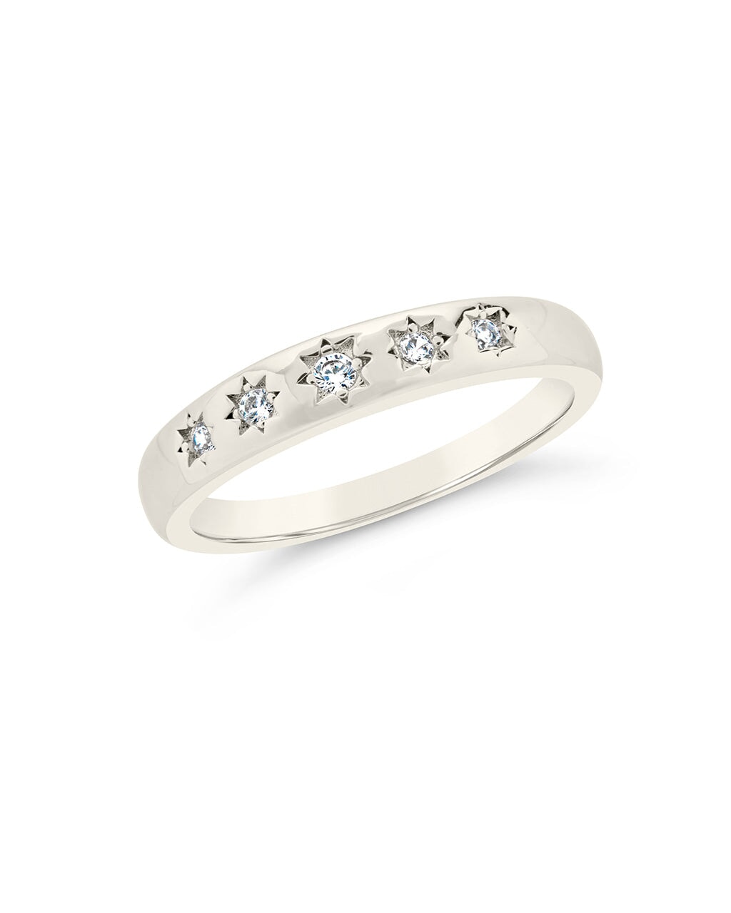 Lennon Ring Ring Sterling Forever Silver Clear 6