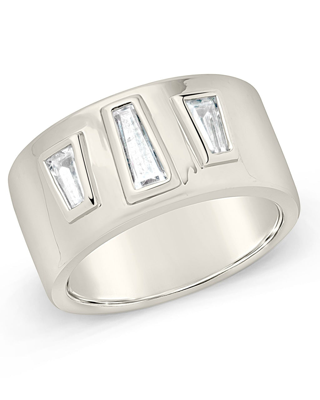 Colsie Cigar Band Ring Ring Sterling Forever Silver 6