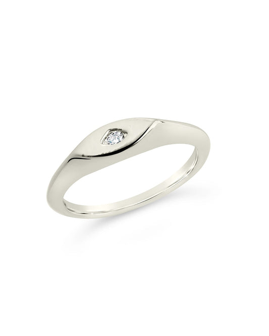 Junia Thin Signet Ring Ring Sterling Forever Silver 6