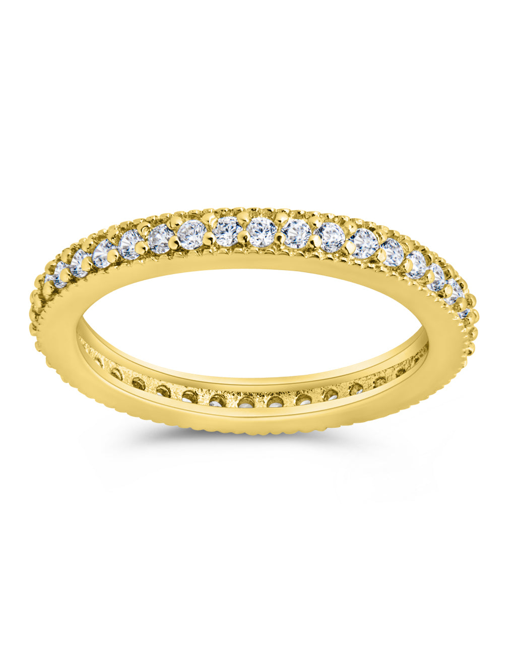thin diamond gold ring
