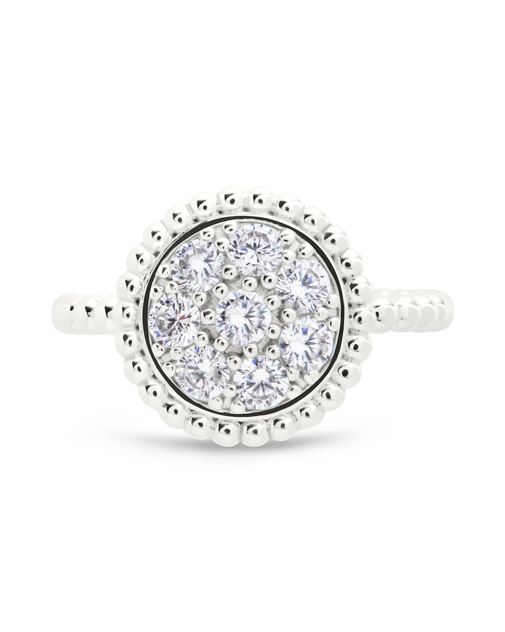 Sterling Silver Casey CZ Circle Ring – Sterling Forever