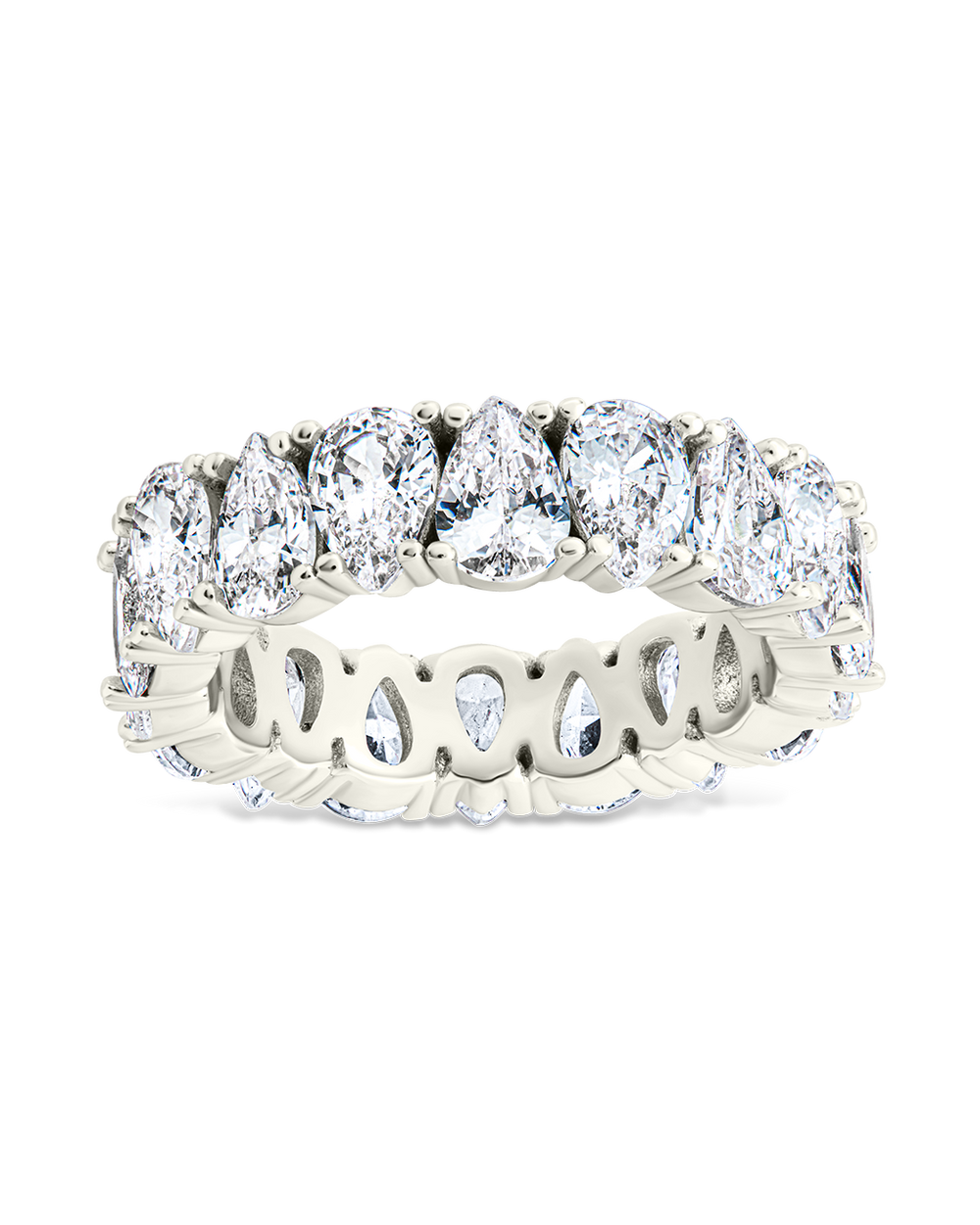 Sterling Silver Janis CZ Eternity Band Ring