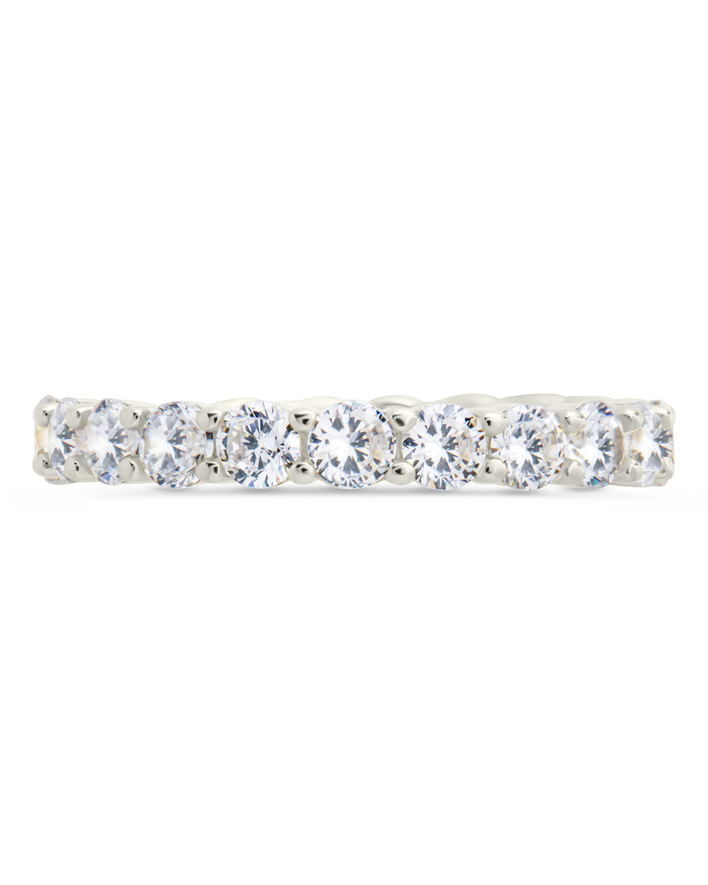 Sterling Silver Gracie CZ Eternity Ring
