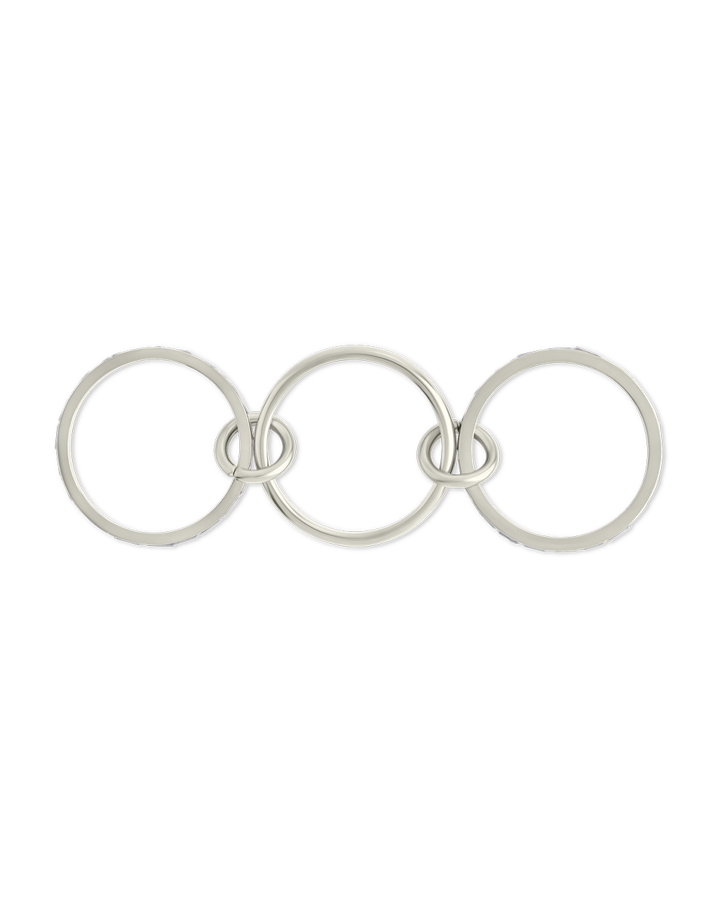 Ellis CZ Linked Stacking Ring Set