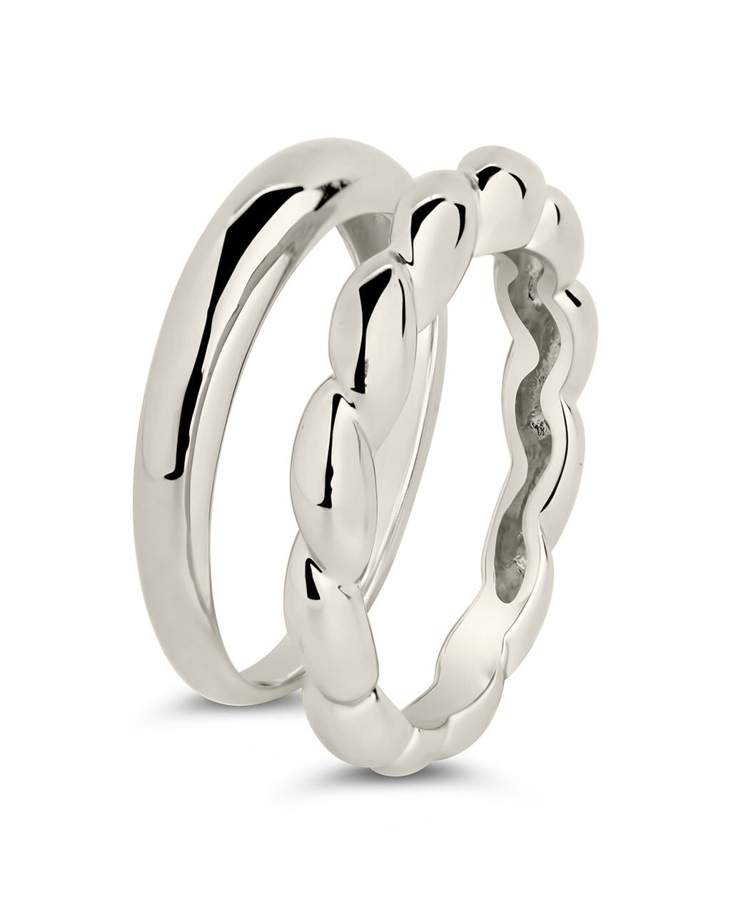 Kehlani Band Ring Set of 2 Ring Sterling Forever