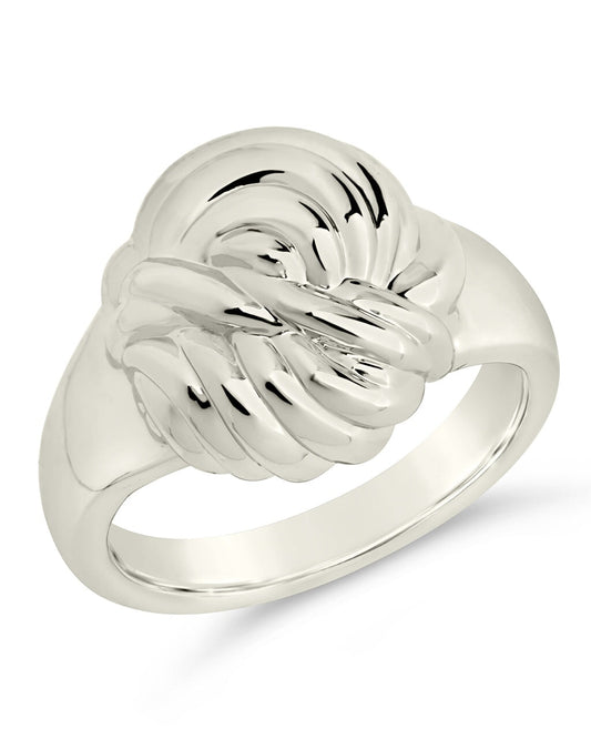 Brioche Twist Ring Ring Sterling Forever Silver 6