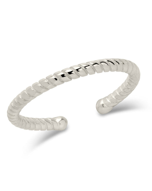 Men's Sterling Silver Rope Open Band Ring Ring Sterling Forever Silver