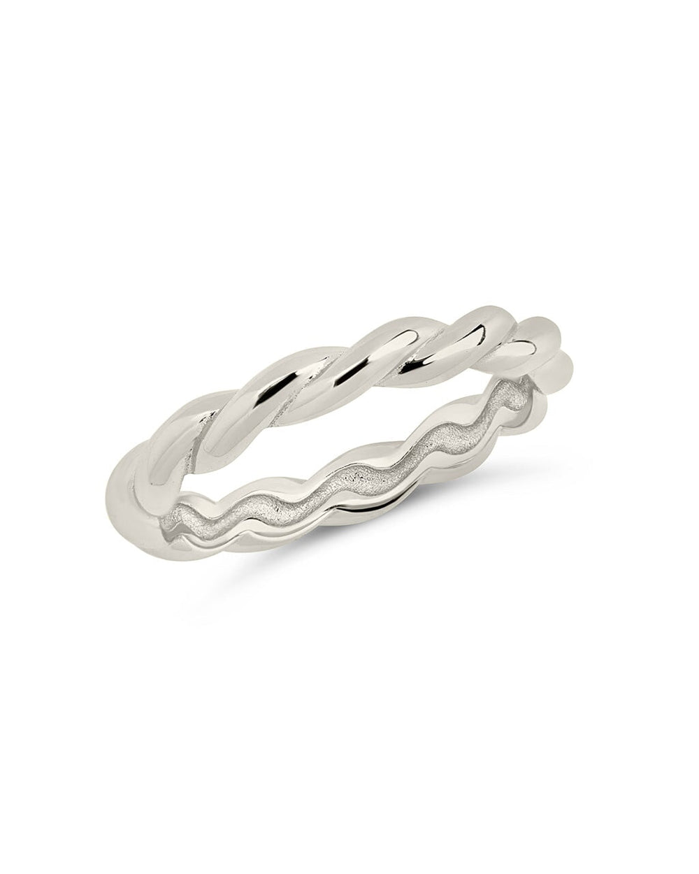 Nixie Twist Band Ring Ring Sterling Forever Silver 7