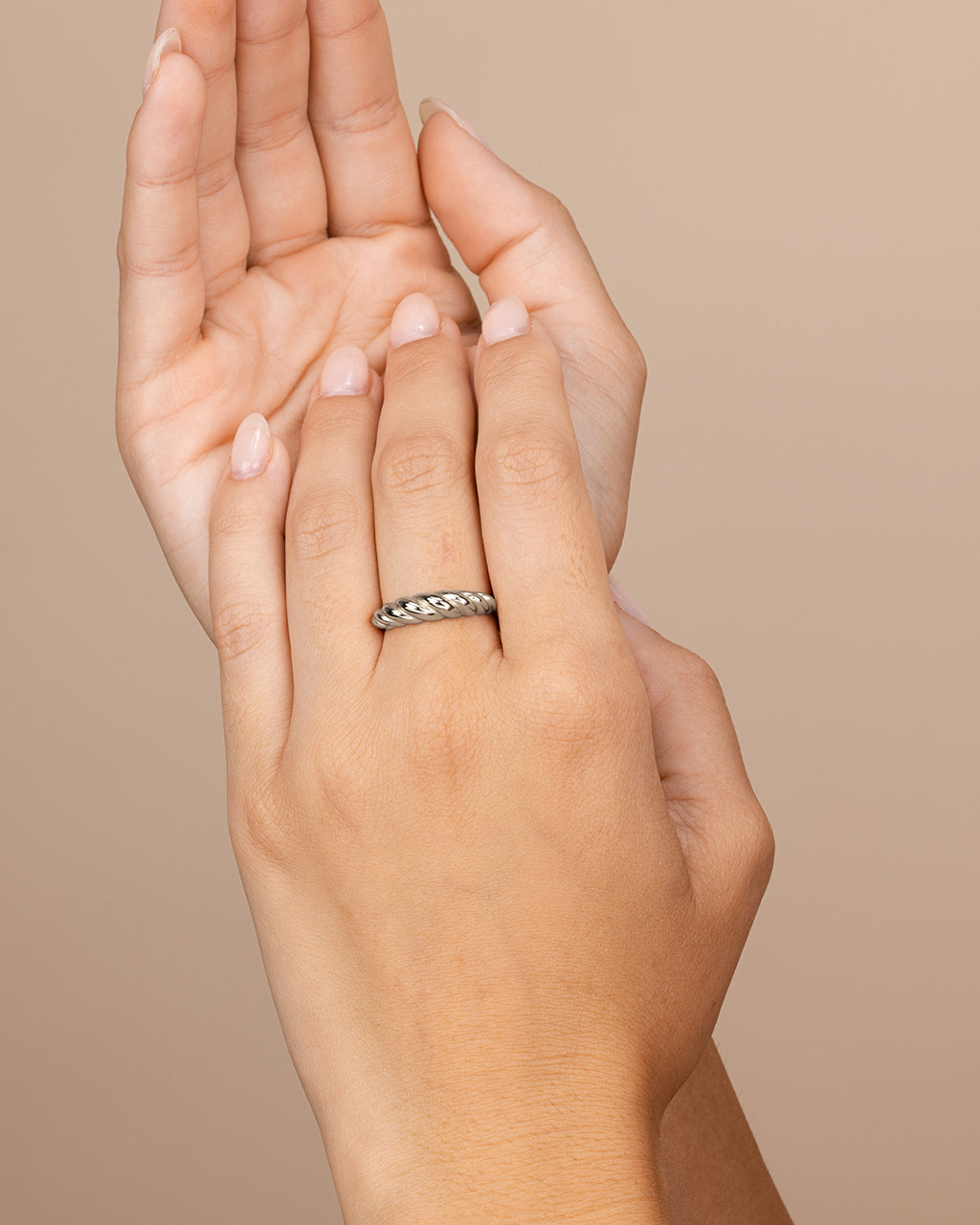 Sterling Silver Graham Twist Band Ring