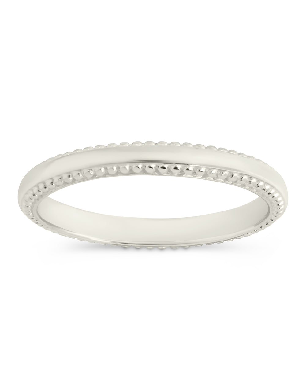 Sterling Silver Kayden Thin Textured Ring