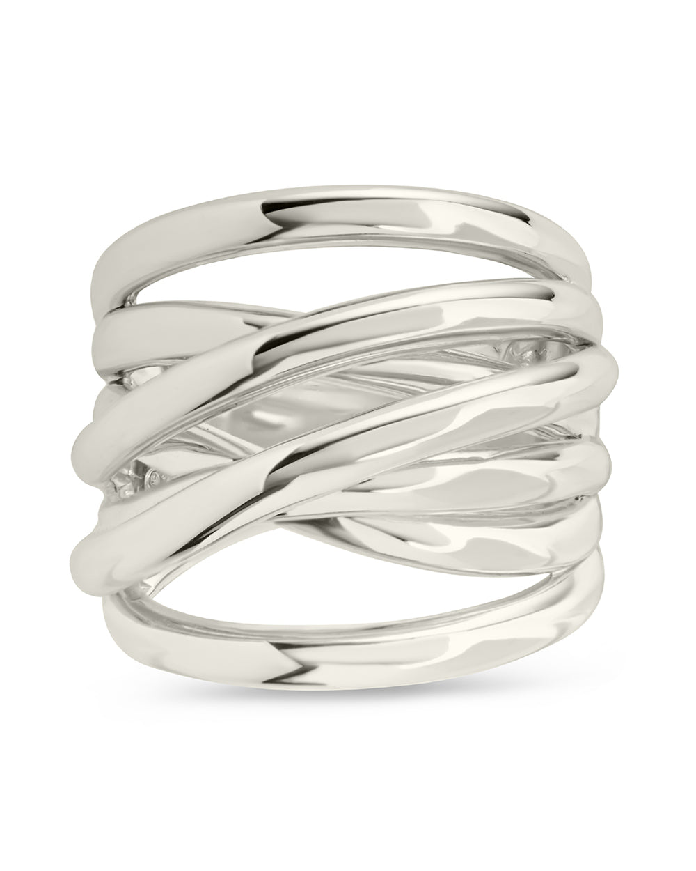 Sterling Silver Rebecca Layered Stacking Ring