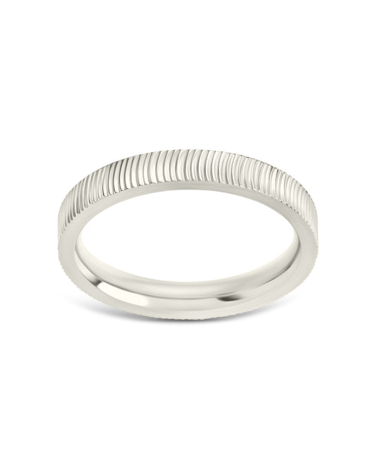 Herringbone Ribbed Ring