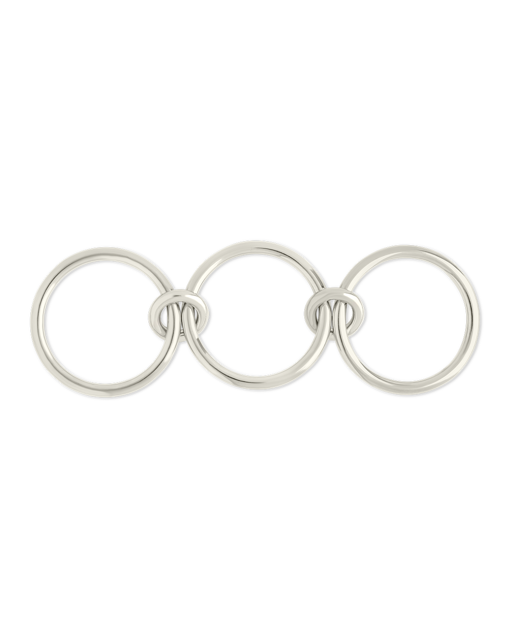 Sterling Silver Jasmin Link Stacking Ring