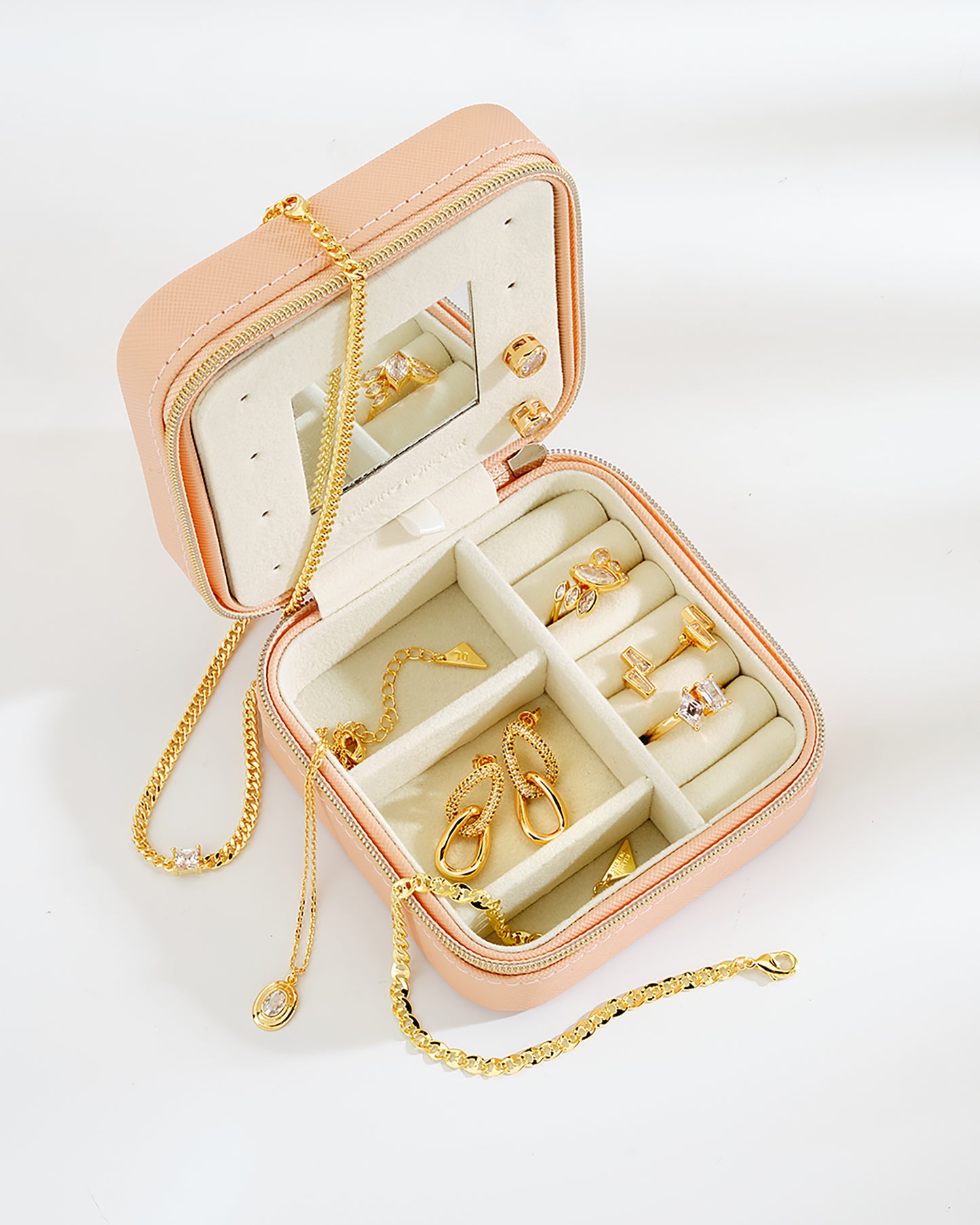 multiple layer gold jewelry box