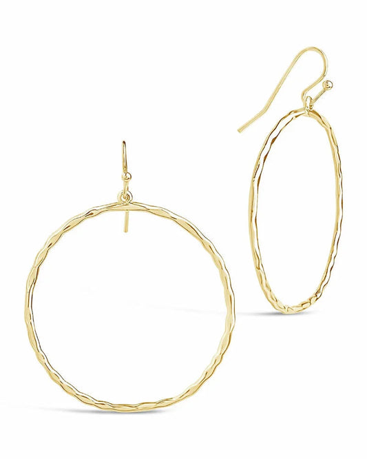 Gold and Silver Dangle Earrings Earring Sterling Forever Gold