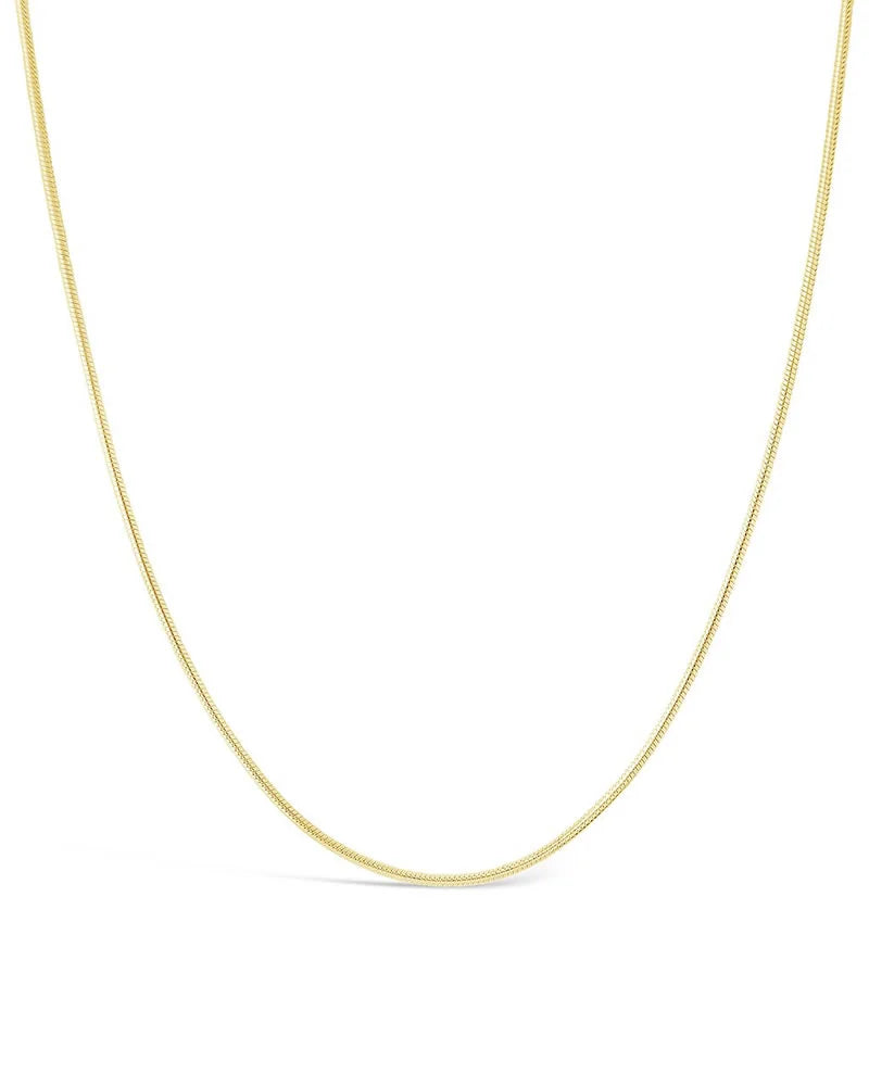 Sterling Silver Snake Chain Accessories Sterling Forever Gold 16" 