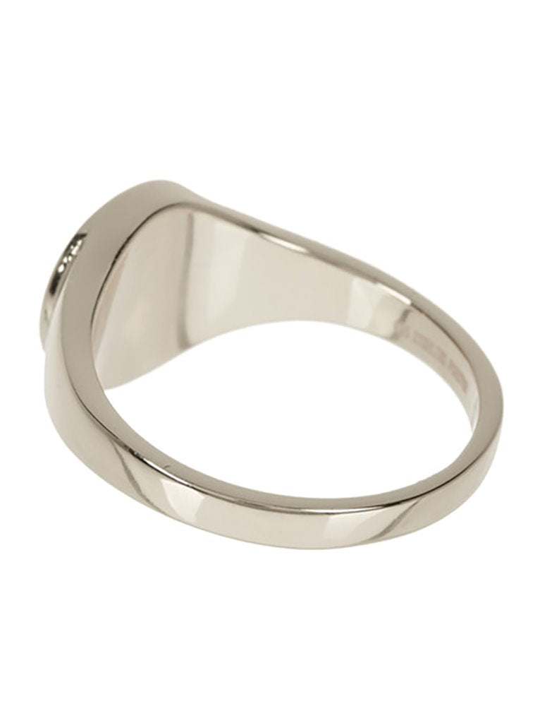 Men's Sterling Silver Circle Signet Ring Ring Sterling Forever 