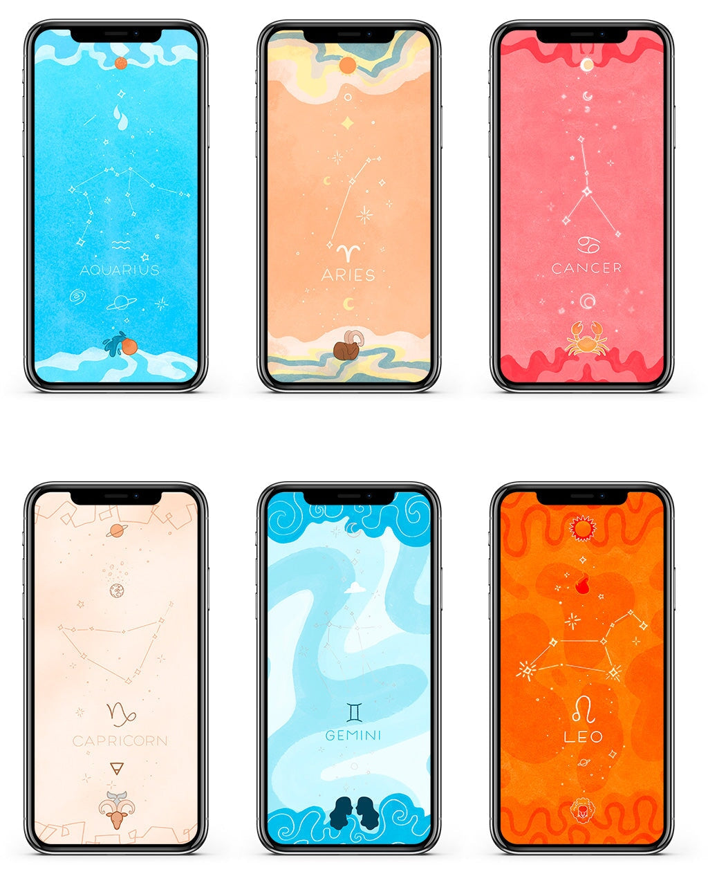 Zodiac Wallpapers (Free Digital Download) Digital Download Sterling Forever Aquarius (Jan 20 - Feb 18)