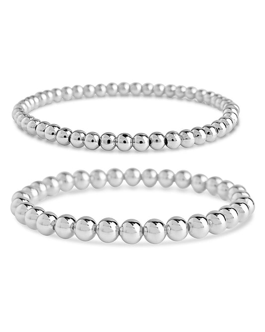 Beaded Stretch Bracelet Sets - Sterling Forever