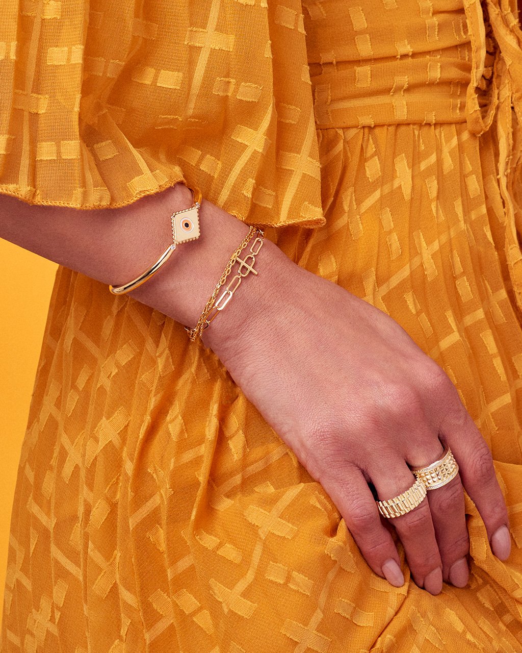 Sterling Silver Pave Bar & Link Bracelet Bracelet Sterling Forever