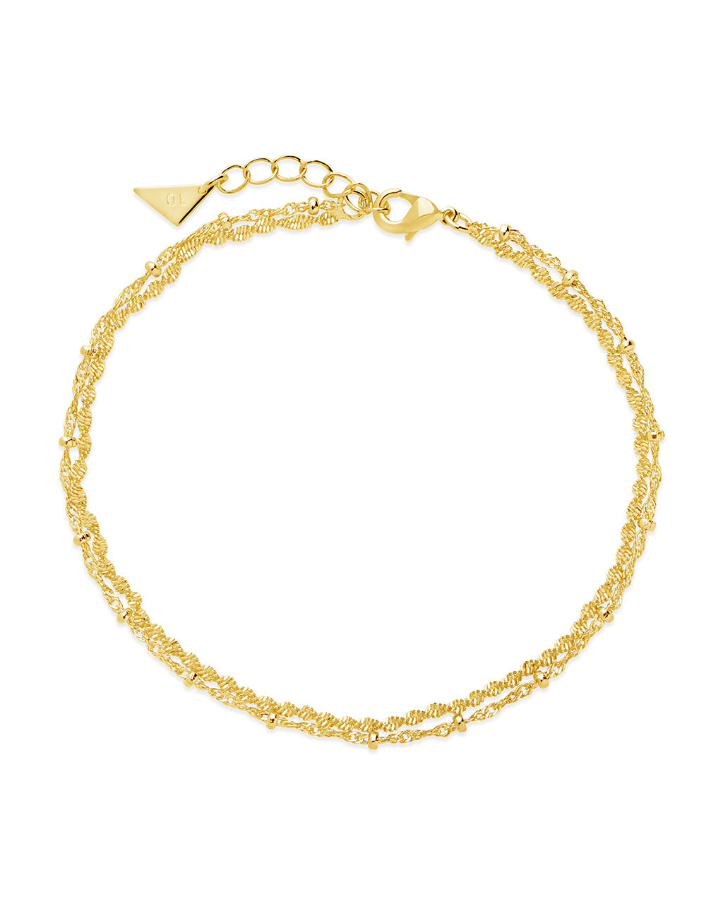 Kyra Layered Chain Anklet Anklet Sterling Forever Gold