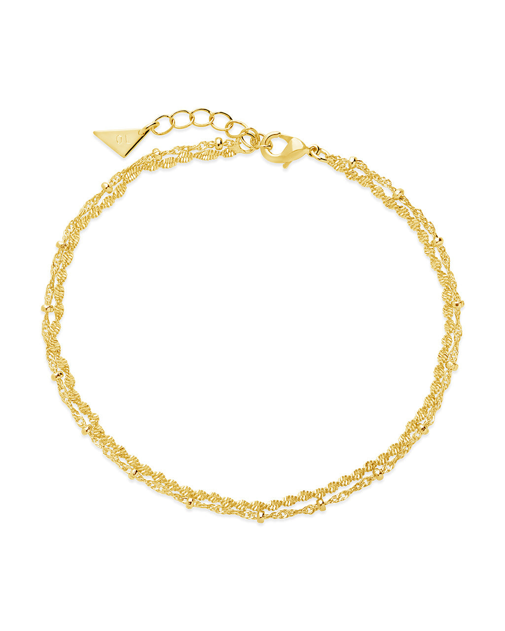 Kyra Layered Chain Anklet Anklet Sterling Forever Gold 