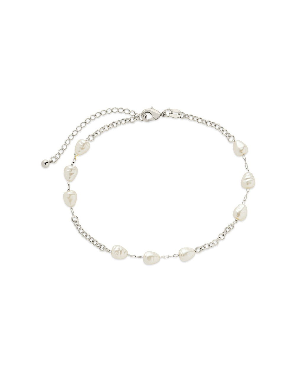 Allie Pearl Anklet Anklet Sterling Forever Silver