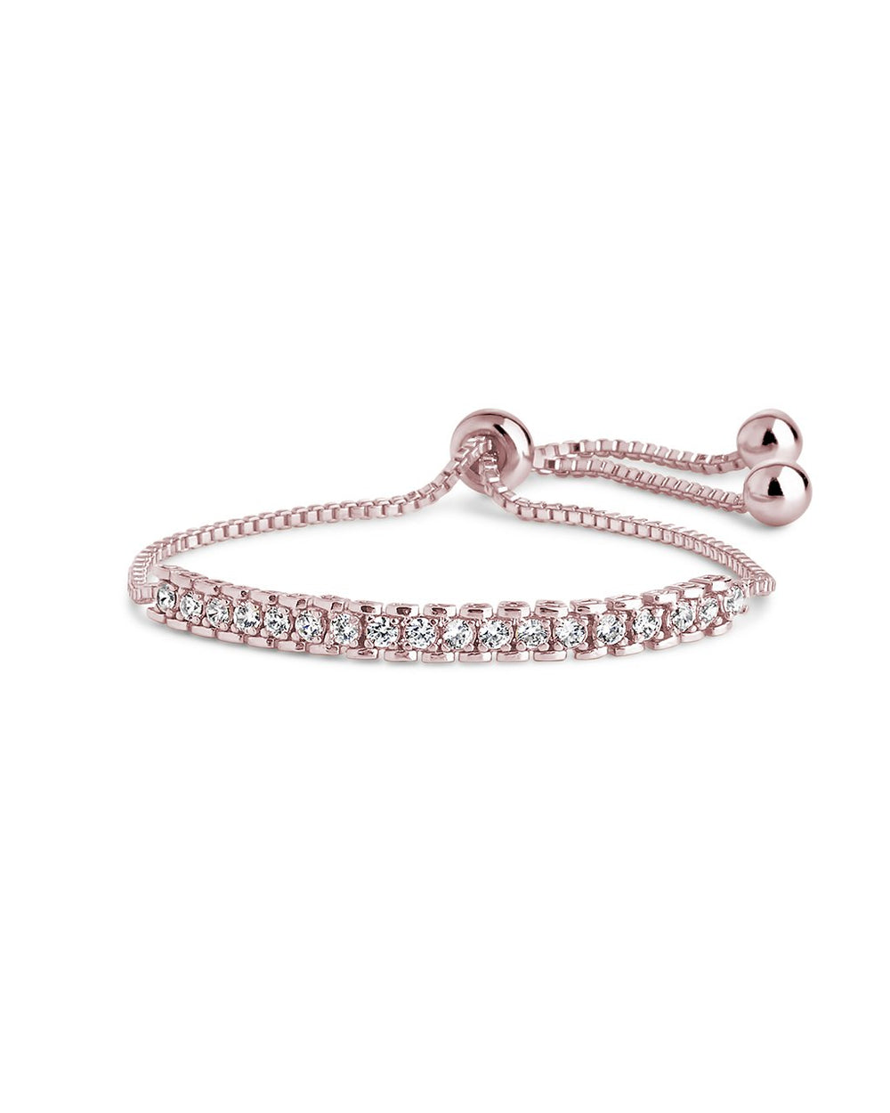 Inlaid CZ Slider Bracelet - Sterling Forever