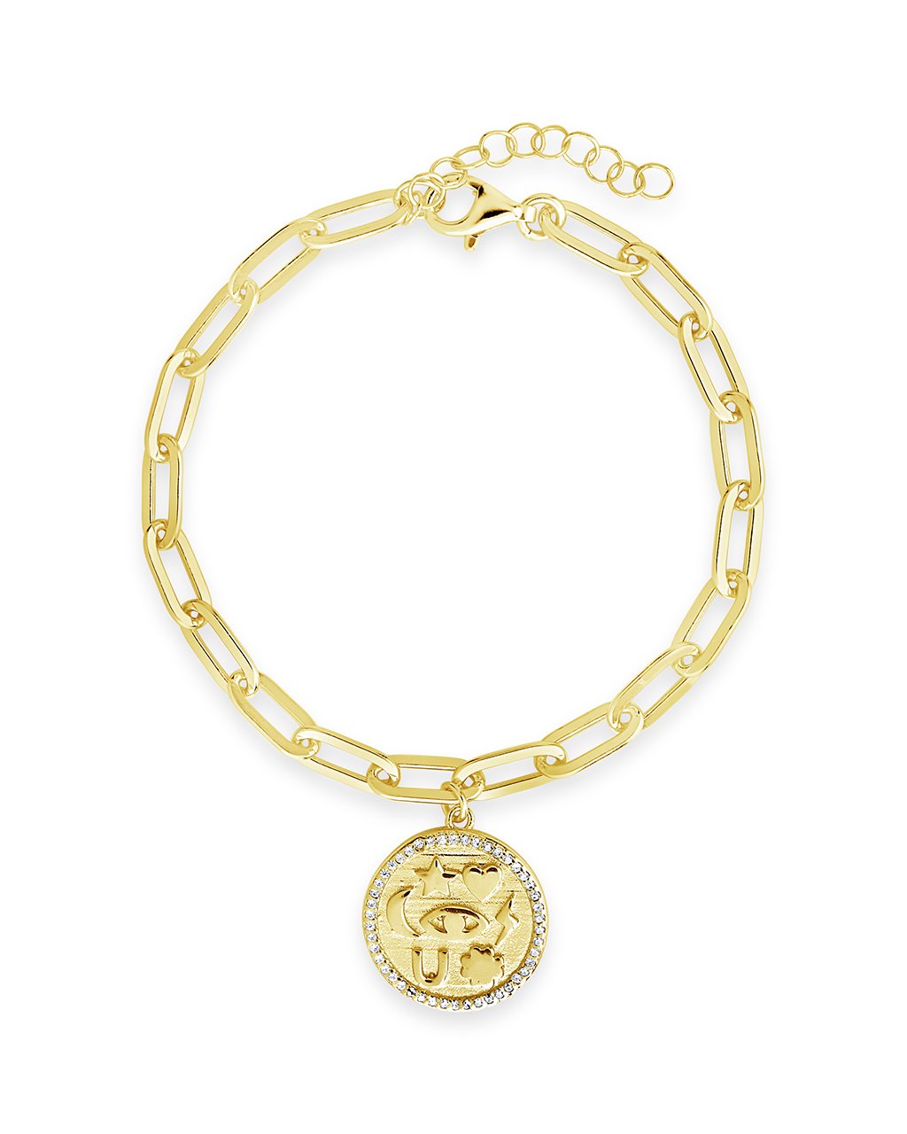 Lucky Charm Link Bracelet - Sterling Forever