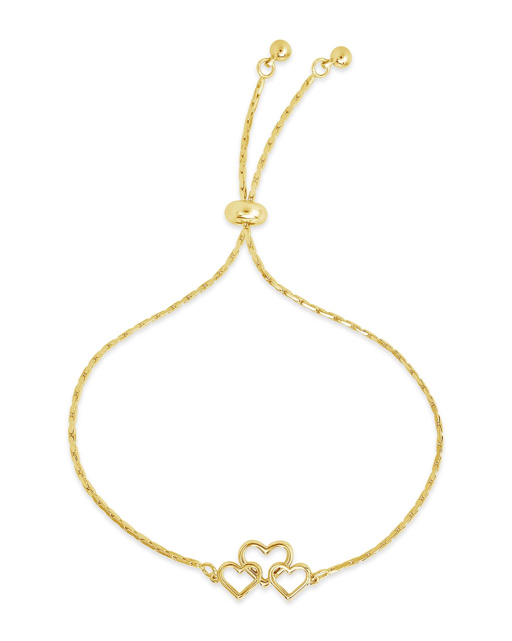 Interlocking Heart Slider Bracelet - Sterling Forever