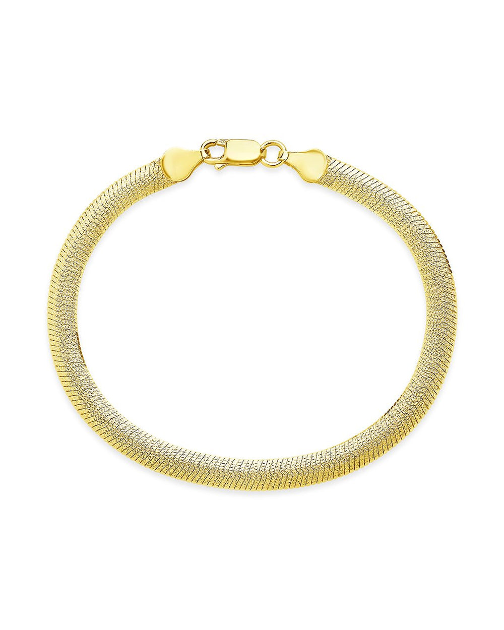 Flat Link Chain Bracelet Bracelet Sterling Forever Gold