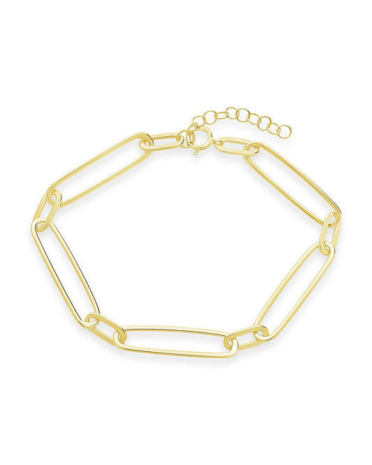 Polished Large Link Bracelet - Sterling Forever