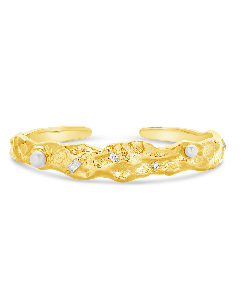 Caspara Cuff Bracelet Bracelet Sterling Forever Gold
