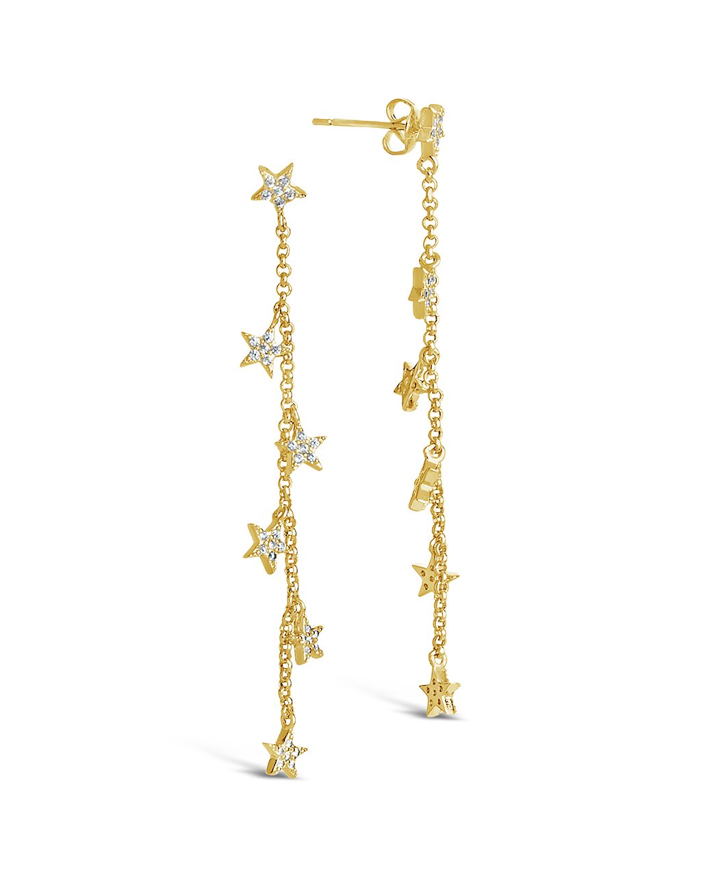CZ Star Drop Earrings - Sterling Forever