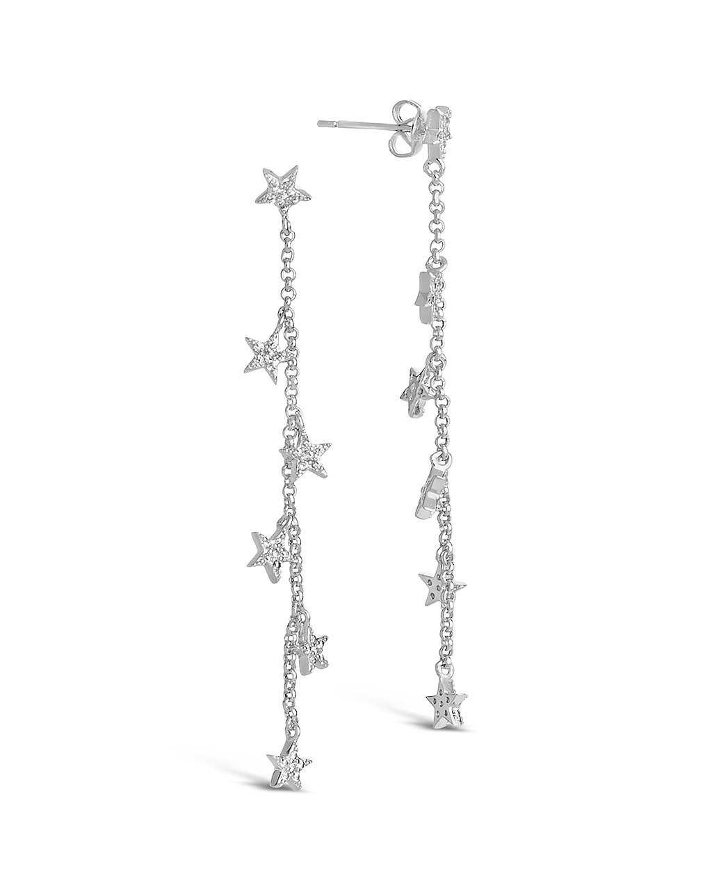 CZ Star Drop Earrings - Sterling Forever