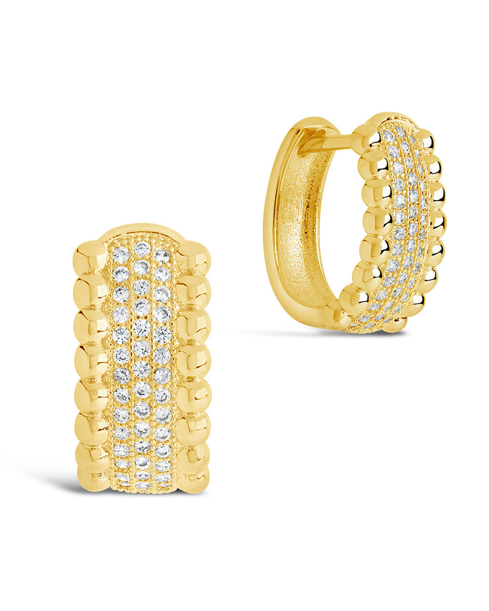 Ellerie Micro Hoops Earring Sterling Forever Gold