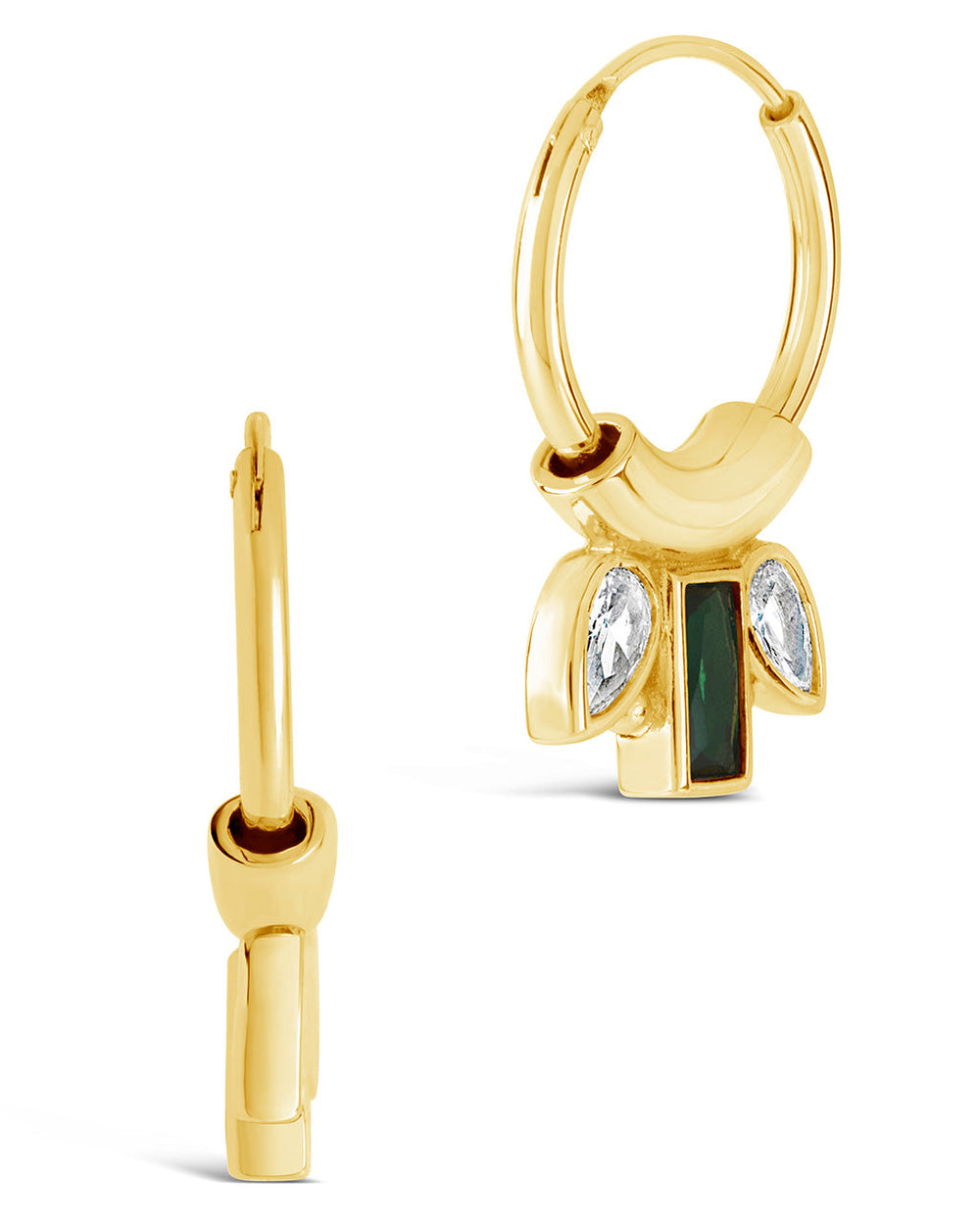 Helena Hoops Earring Sterling Forever Gold